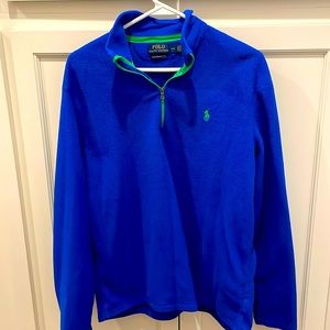 Ralph Lauren Performance Fleece. Men’s size large blue with green accents.